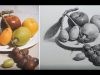 Still Life with fruit Drawing in Pencil