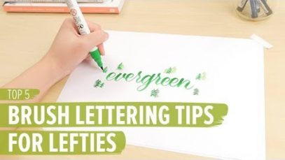 Top 5 Brush Lettering Tips for Lefties
