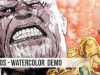 Watercolor Demo Thanos Avengers Infinity War