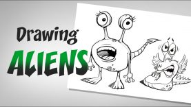 2 Minute Doodles Drawing an Alien