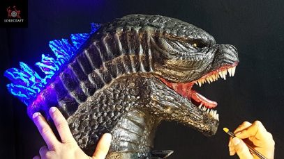 Godzilla Sculpture Timelapse King of the Monsters