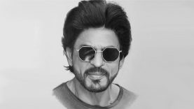 Pencil Drawing Shahrukh Khan A realistic portrait drawing timelapse
