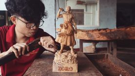 How to Carve ZORO One Piece wood carving