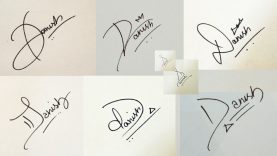 How to Draw Signature like a Billionaire For Alphabet quotDquot