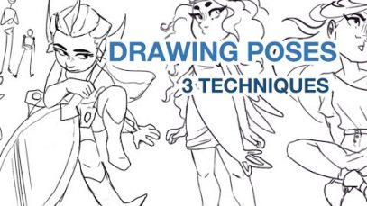 How to Draw Interesting Dynamic Poses 3 Techniques Tutorial