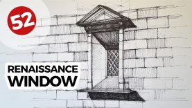 Renaissance Window Architecture Drawings 52
