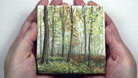 Watch me Paint in Miniature The Misty Woods