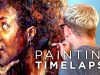 Face to Face Female Portrait Oil Painting Process Timelapse