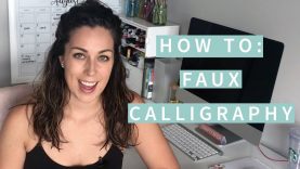 How To Do Faux Calligraphy The Happy Ever Crafter