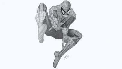 How To Draw Spiderman. Easy Pencil Sketch Tutorial Spiderman