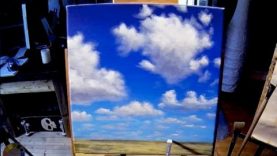 How to Paint Simple Clouds Free Acrylic Painting Lesson