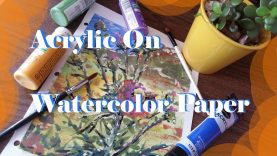 Can you use acrylic paint on watercolor paper Cheap