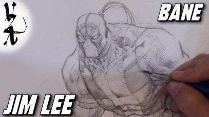 Jim Lee drawing Bane
