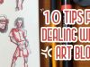10 Art Block Tips Sketchbook Figure Drawing Session