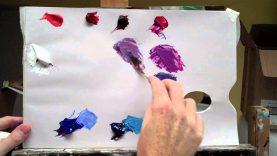 Basic acrylic colour mixing how to mix a perfect purple
