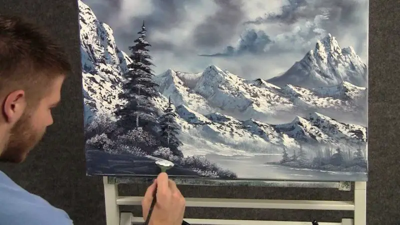 How to paint Mountains in Acrylic - PaintingTube