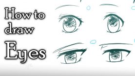 How to draw Anime eyes 4 different styles Voice over