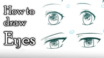 How to draw Anime eyes 4 different styles Voice over