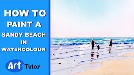 How to paint a Sandy Beach in Watercolour