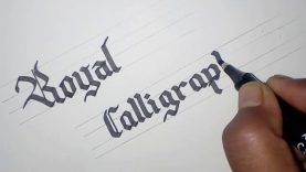 How to write royal CALLIGRAPHY suvichar sulekhan with sketch