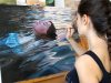 Oil Painting Time Lapse Floating In Sunset Waters
