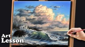 Painting a Realistic Sea Shore with Crashing Wave