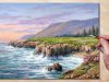 Acrylic Painting Seascape Cliff Edge