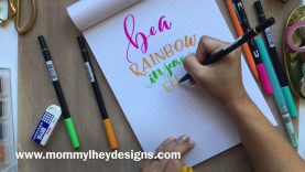 Real Time Hand Lettering Using Tombow Dual Brush Pens
