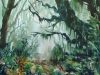 Watercolor jungle 20x speed painting demonstration