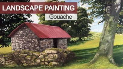 How to Paint a Landscape Gouache