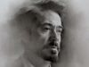 Iron Man Tony Stark Charcoal Drawing