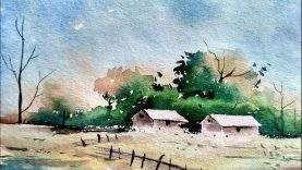 Simple Watercolor Landscape Painting for Beginners Paint with David