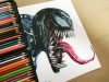 Drawing Venom Colored pencils