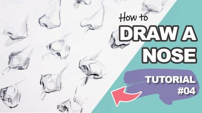 How to DRAW A NOSE for BEGINNERS Face Drawing Tutorial