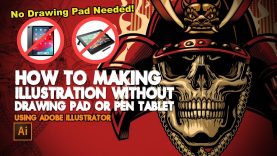 How to Drawing illustration without drawing pad only pencil and