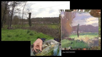 Jose SALVAGGIO plein air painting 30 Gentle countryside