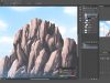 Photoshop Painting Mountain Cliff