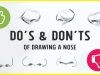 DO39s amp DON39TS How to Draw a Nose【Tips Tricks