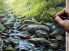 How to Paint Water Stream Easy Way to Paint