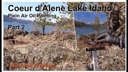 Coeur d39Alene Lake Plein Air Oil Painting Part 2 with
