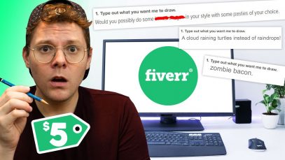I made a FIVERR page & DRAW ANYTHING people want