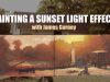 Painting a Sunset Light Effect in Gouache (with Captions and