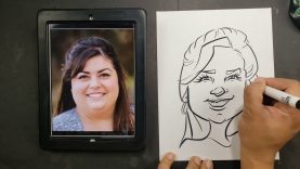 How to Draw a Caricature Of a double chin "Without"