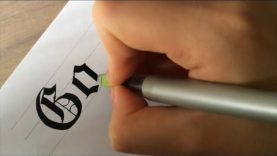 Gothic Calligraphy with Pilot Parallel pens