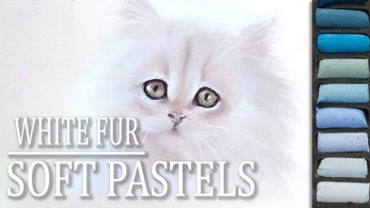 How to draw white fur with soft pastels | Time
