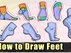How to draw the feet RIGHT!