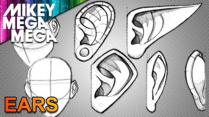 How To Draw EARS – MikeyMegaMega