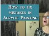 How to fix a mistake on an acrylic painting w/