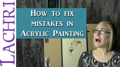 How to fix a mistake on an acrylic painting w/