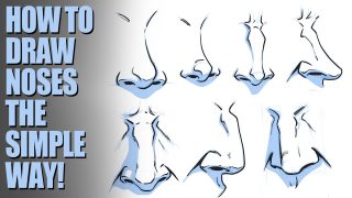 How to draw different nose shapes - Jescia Hopper - PaintingTube